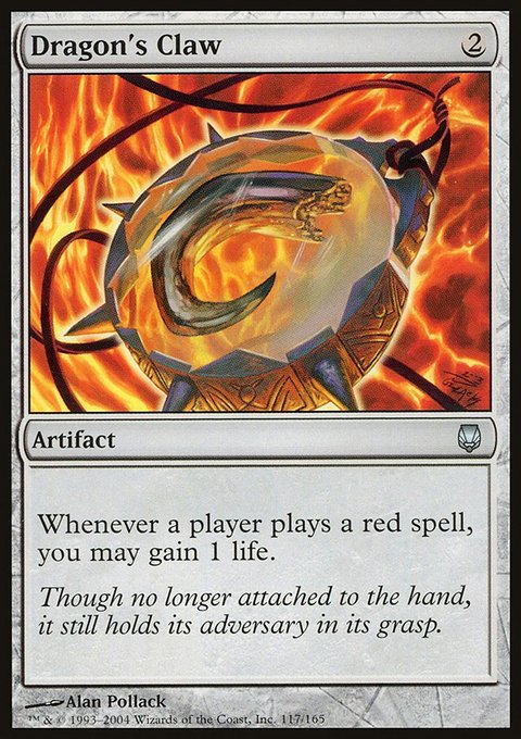 Dragon's Claw, Darksteel #117, Magic: The Gathering card
