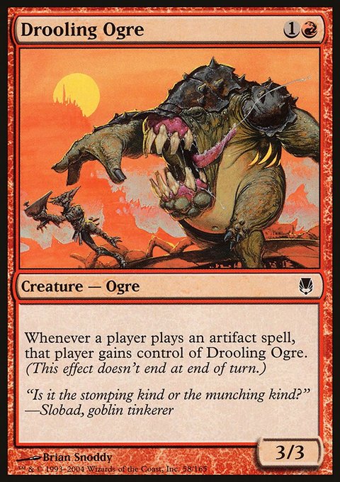 Drooling Ogre, Darksteel #58, Magic: The Gathering card