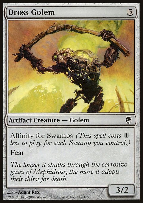 Dross Golem, Darksteel #119, Magic: The Gathering card