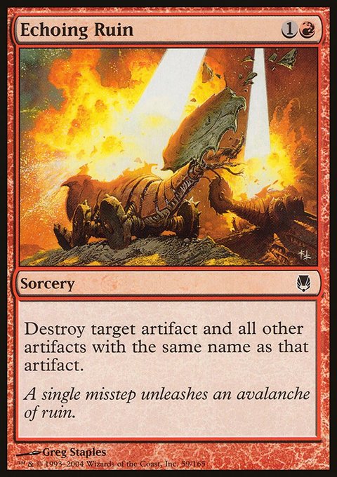 Echoing Ruin, Darksteel #59, Magic: The Gathering card
