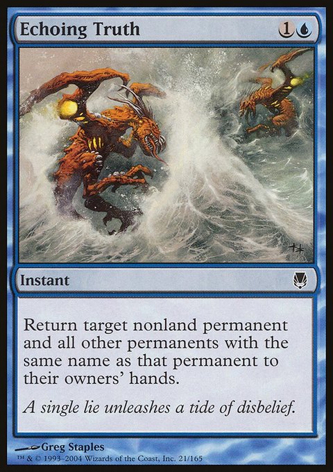 Echoing Truth, Darksteel #21, Magic: The Gathering card