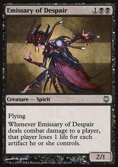 Emissary of Despair, Darksteel #42, Magic: The Gathering card