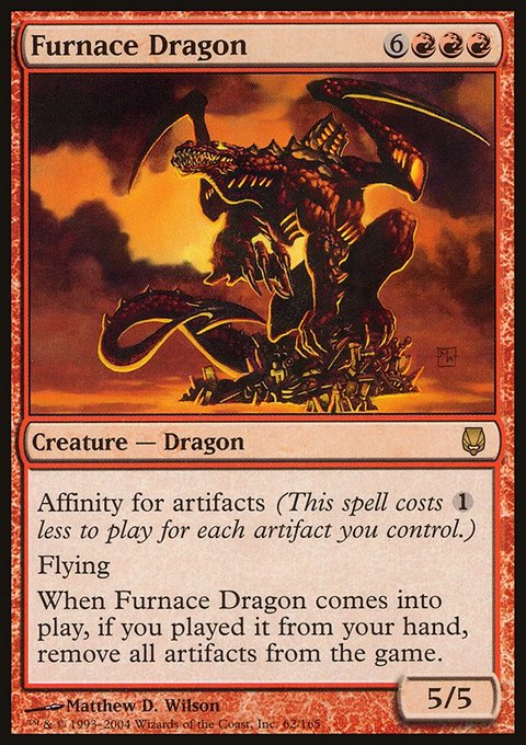 Furnace Dragon, Darksteel #62, Magic: The Gathering card