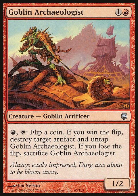 Goblin Archaeologist, Darksteel #63, Magic: The Gathering card