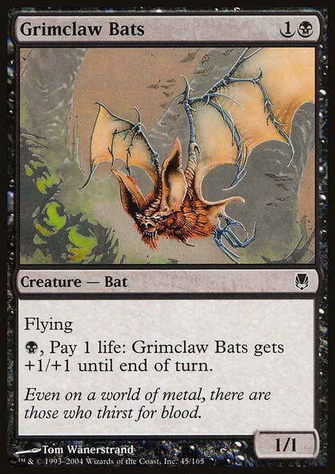 Grimclaw Bats, Darksteel #45, Magic: The Gathering card