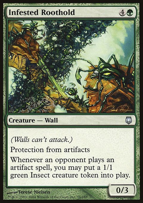Infested Roothold, Darksteel #76, Magic: The Gathering card