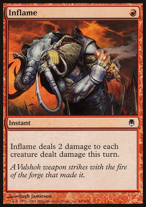 Inflame, Darksteel #64, Magic: The Gathering card