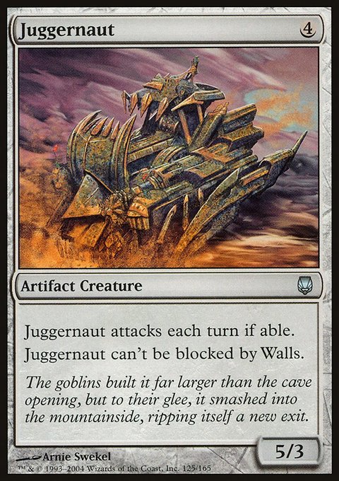 Juggernaut, Darksteel #125, Magic: The Gathering card