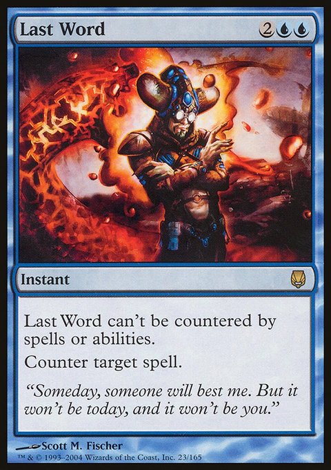 Last Word, Darksteel #23, Magic: The Gathering card