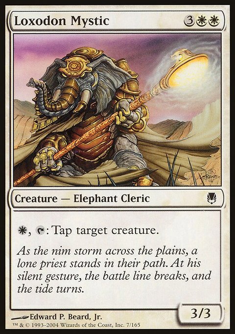 Loxodon Mystic, Darksteel #7, Magic: The Gathering card
