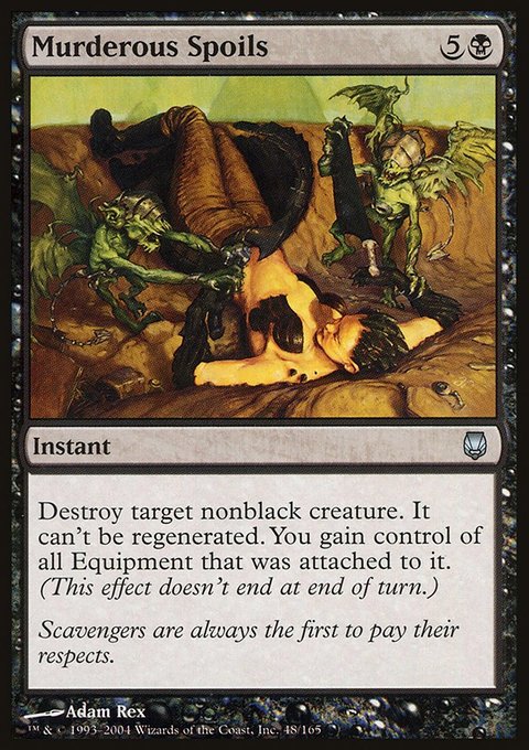 Murderous Spoils, Darksteel #48, Magic: The Gathering card
