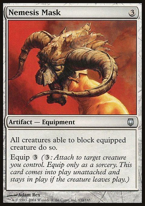 Nemesis Mask, Darksteel #134, Magic: The Gathering card