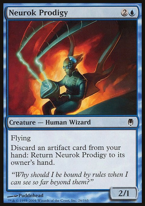 Neurok Prodigy, Darksteel #26, Magic: The Gathering card
