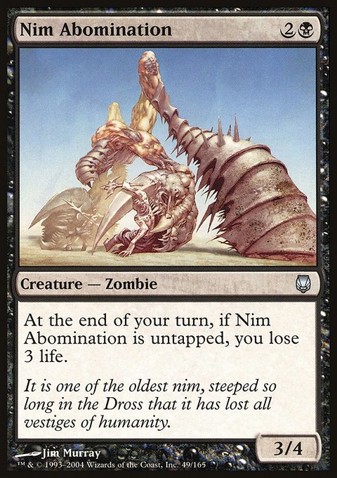 Nim Abomination, Darksteel #49, Magic: The Gathering card