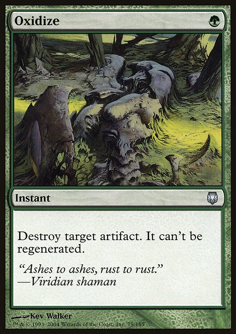 Oxidize, Darksteel #79, Magic: The Gathering card