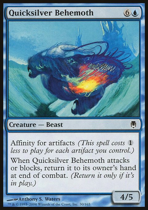 Quicksilver Behemoth, Darksteel #30, Magic: The Gathering card