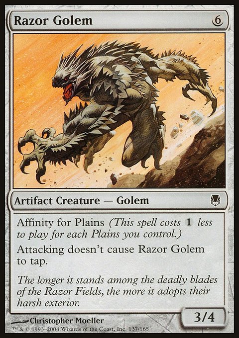 Razor Golem, Darksteel #137, Magic: The Gathering card