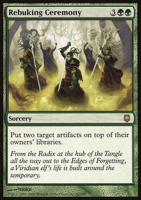 Rebuking Ceremony, Darksteel #82, Magic: The Gathering card