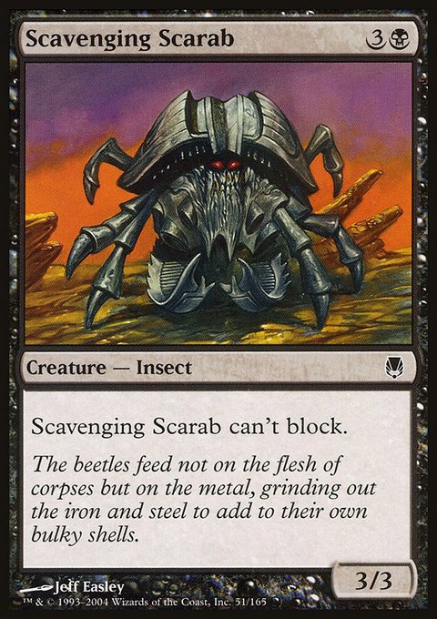Scavenging Scarab, Darksteel #51, Magic: The Gathering card