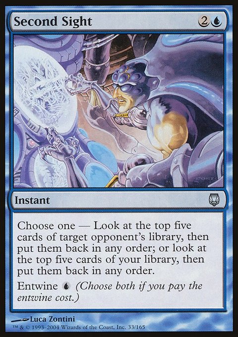 Second Sight, Darksteel #33, Magic: The Gathering card