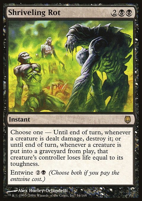 Shriveling Rot, Darksteel #54, Magic: The Gathering card