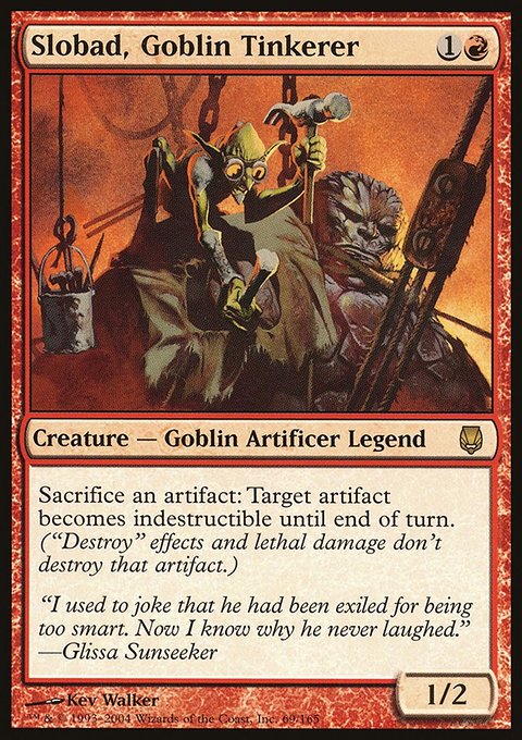 Slobad, Goblin Tinkerer, Darksteel #69, Magic: The Gathering card