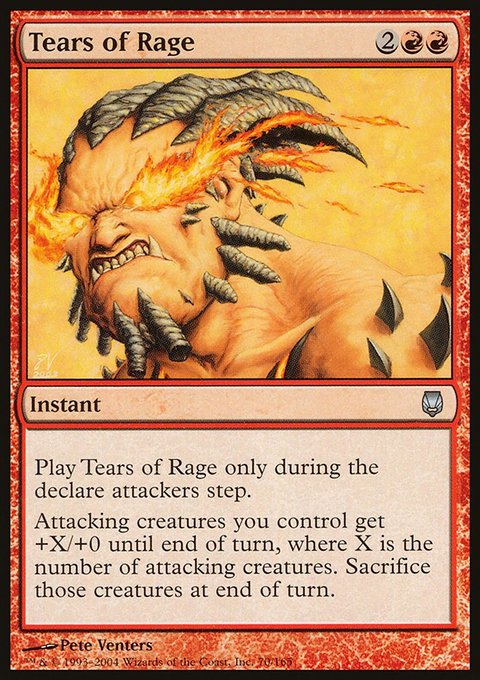 Tears of Rage, Darksteel #70, Magic: The Gathering card