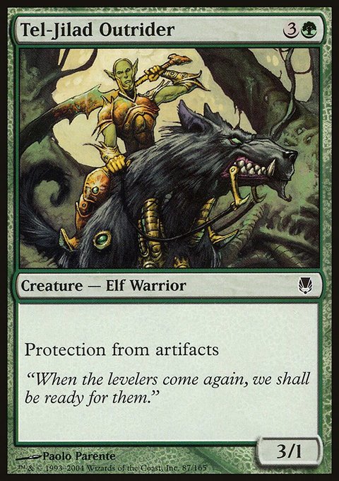 Tel-Jilad Outrider, Darksteel #87, Magic: The Gathering card