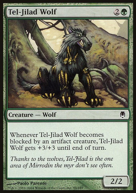Tel-Jilad Wolf, Darksteel #88, Magic: The Gathering card