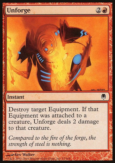 Unforge, Darksteel #71, Magic: The Gathering card