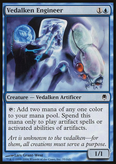 Vedalken Engineer, Darksteel #35, Magic: The Gathering card