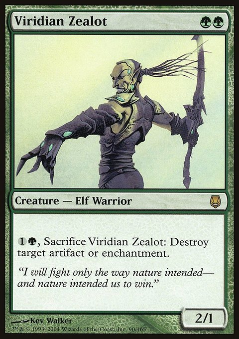Viridian Zealot, Darksteel #90, Magic: The Gathering card