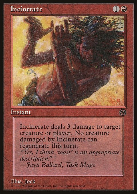 Incinerate, DCI Legend Membership #2, Magic: The Gathering card