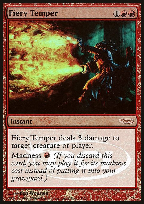Fiery Temper, DCI Promos #3, Magic: The Gathering card