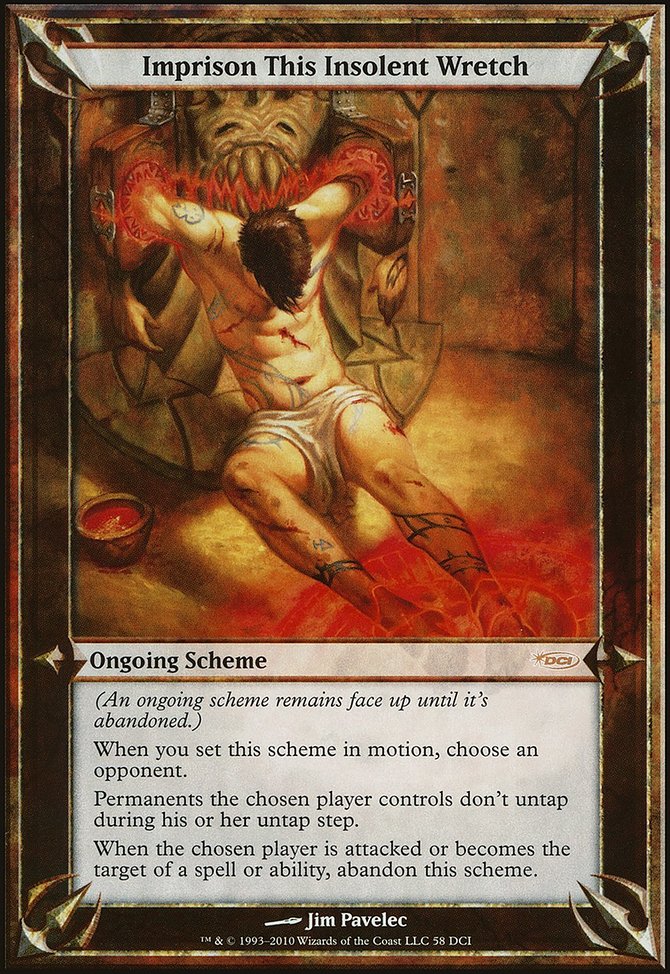 Imprison This Insolent Wretch, DCI Promos #58, Magic: The Gathering card