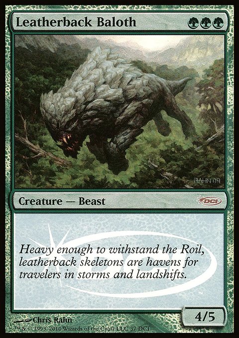 Leatherback Baloth, DCI Promos #37, Magic: The Gathering card
