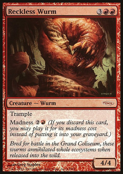 Reckless Wurm, DCI Promos #6, Magic: The Gathering card