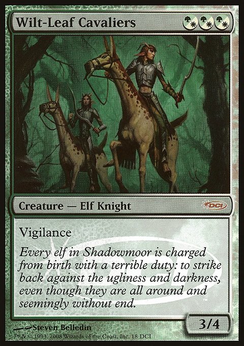 Wilt-Leaf Cavaliers, DCI Promos #18, Magic: The Gathering card
