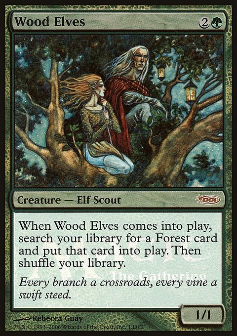 Wood Elves, DCI Promos #1, Magic: The Gathering card