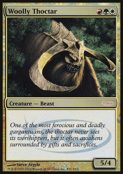 Woolly Thoctar, DCI Promos #22, Magic: The Gathering card