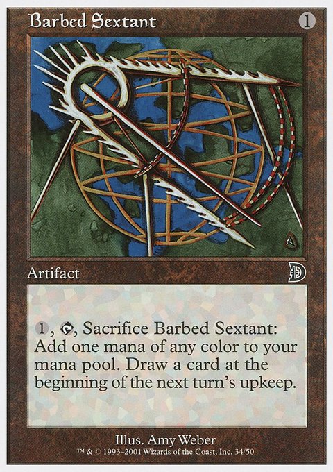 Barbed Sextant, Deckmasters #34, Magic: The Gathering card