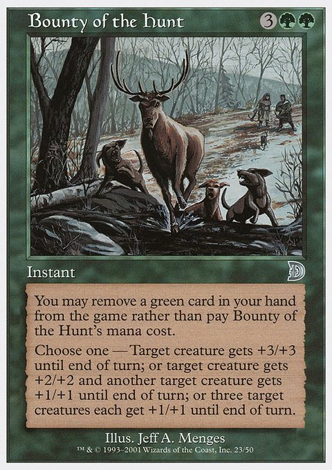 Bounty of the Hunt, Deckmasters #23, Magic: The Gathering card