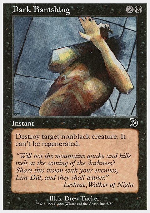 Dark Banishing, Deckmasters #3, Magic: The Gathering card