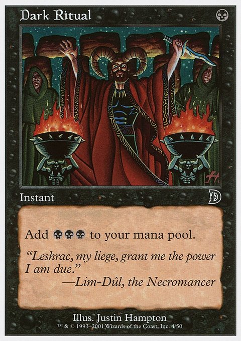 Dark Ritual, Deckmasters #4, Magic: The Gathering card