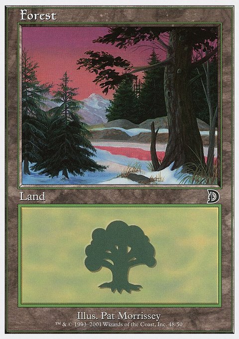 Forest, Deckmasters #48, Magic: The Gathering card