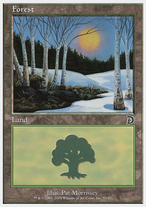 Forest, Deckmasters #50, Magic: The Gathering card