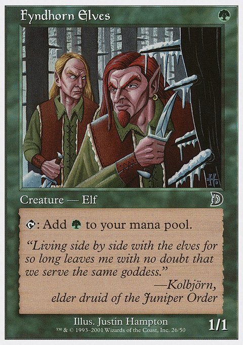 Fyndhorn Elves, Deckmasters #26, Magic: The Gathering card