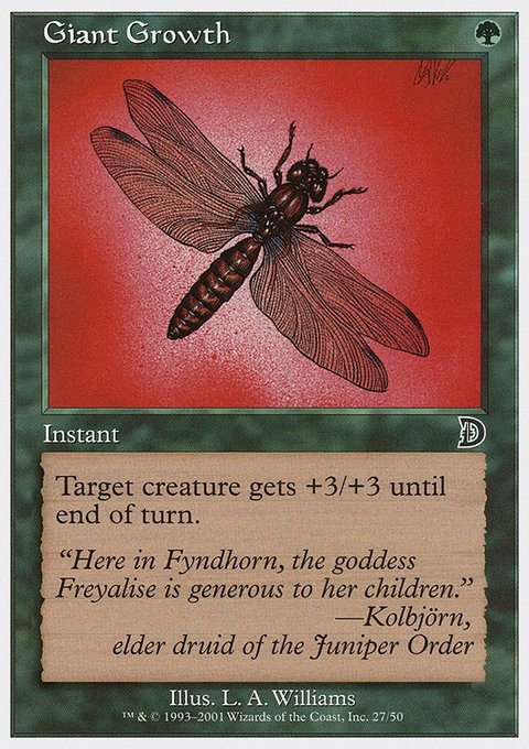 Giant Growth, Deckmasters #27, Magic: The Gathering card