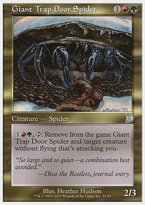 Giant Trap Door Spider, Deckmasters #33, Magic: The Gathering card