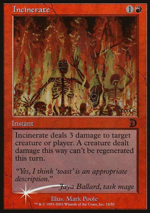 Incinerate, Deckmasters #14★, Magic: The Gathering card